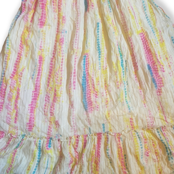 Floor Length Maxi Dress Lined Fairy Core Pastel Bohemian Hippie Cut Out Dress - Picture 6 of 8